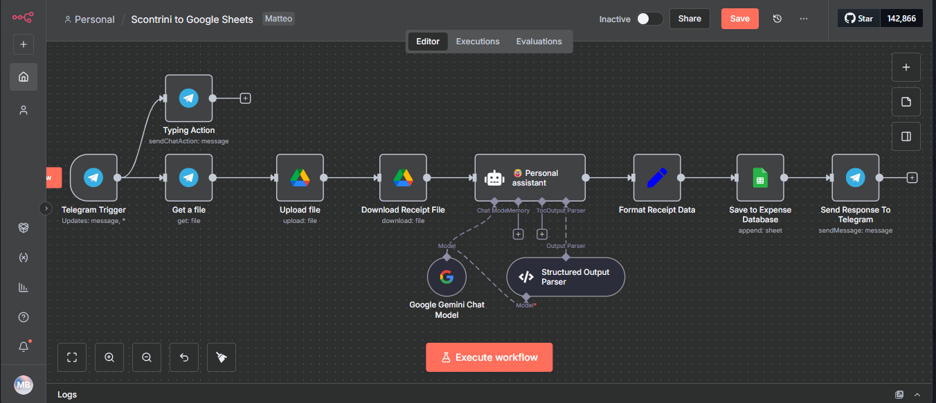 Are You Still Typing Receipts Like a Caveman? Automate Your Expenses with This N8n Workflow!